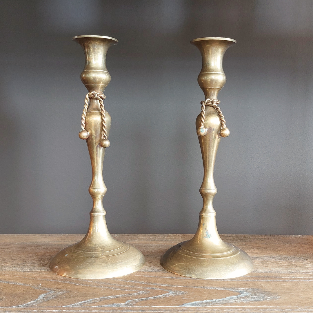 Tasseled Candlesticks