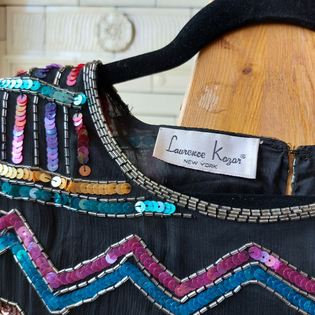 Black Pattern Sequin