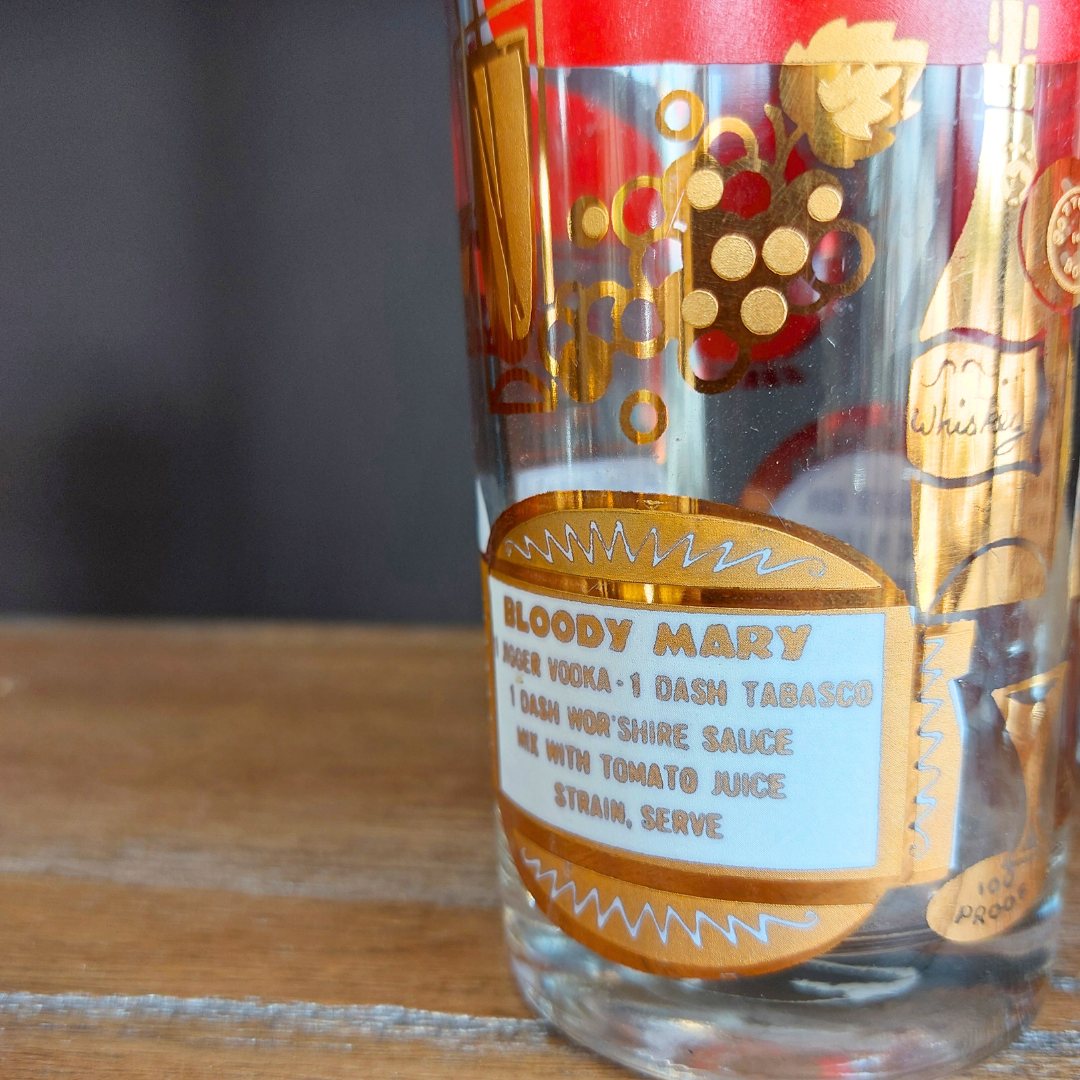 1960's MCM Highball Glasses