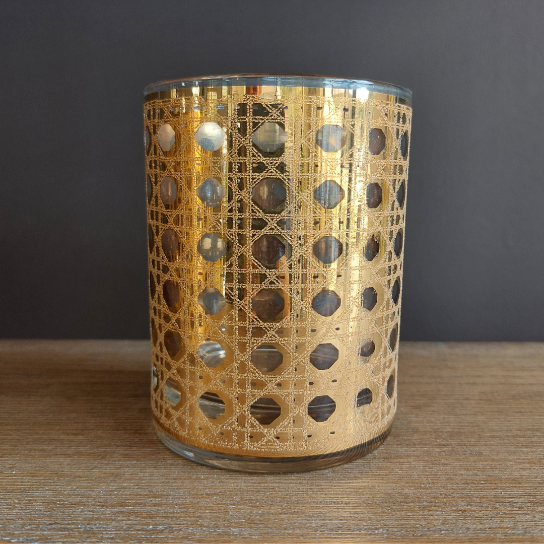Gold Pattern Rocks Glasses