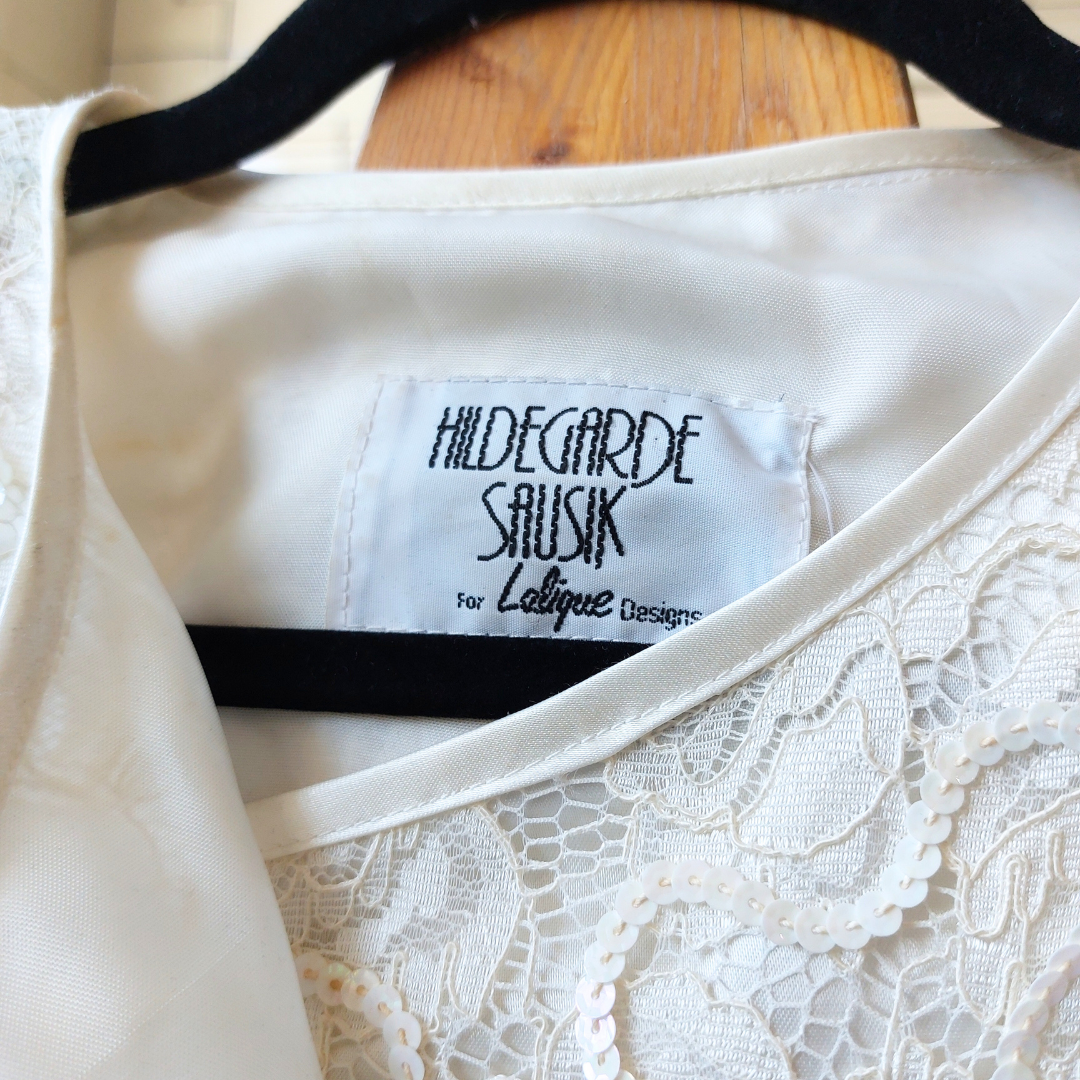 White Crossover Sequin