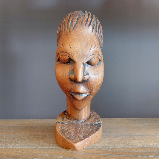 Orange Wooden Face