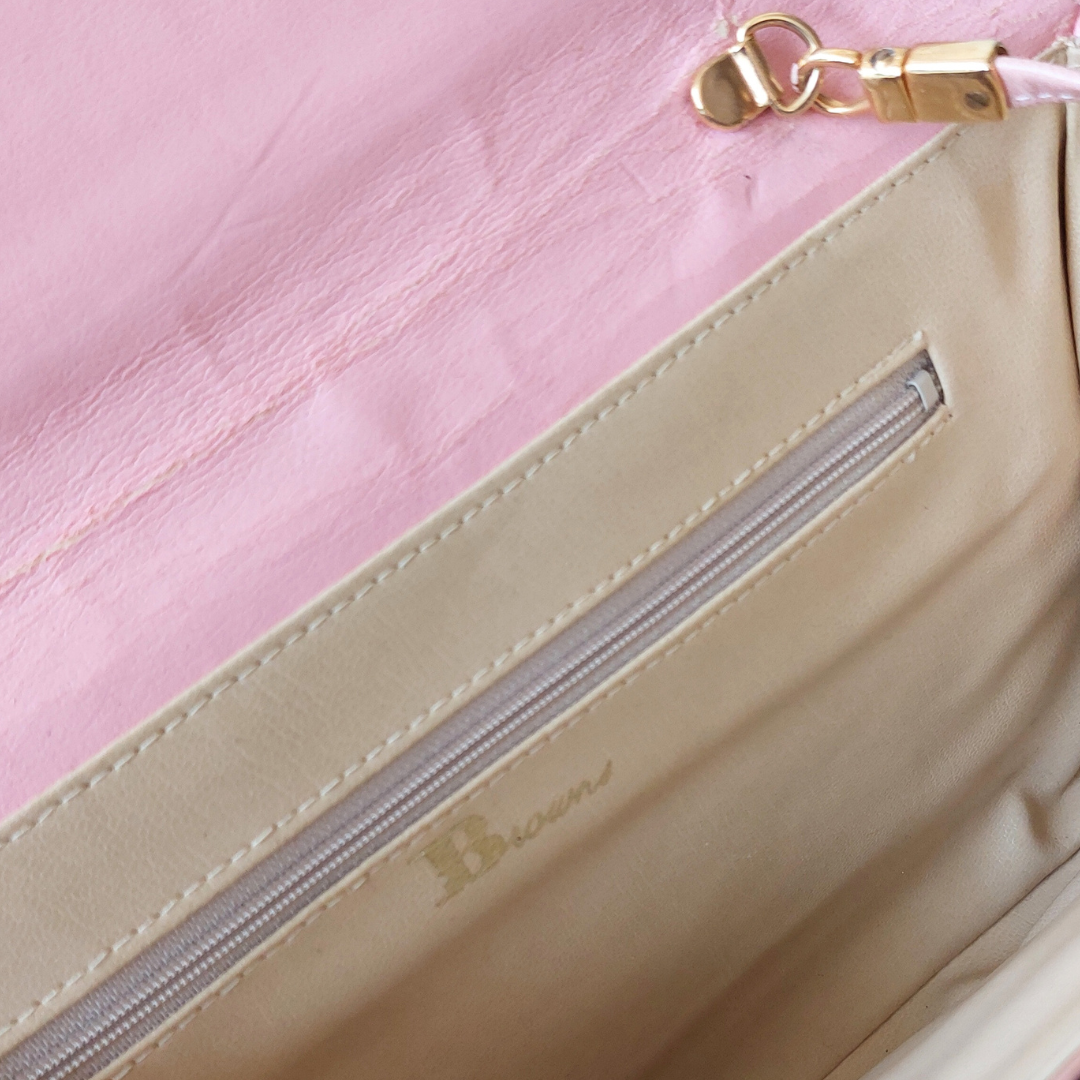 Pink Leather Envelope