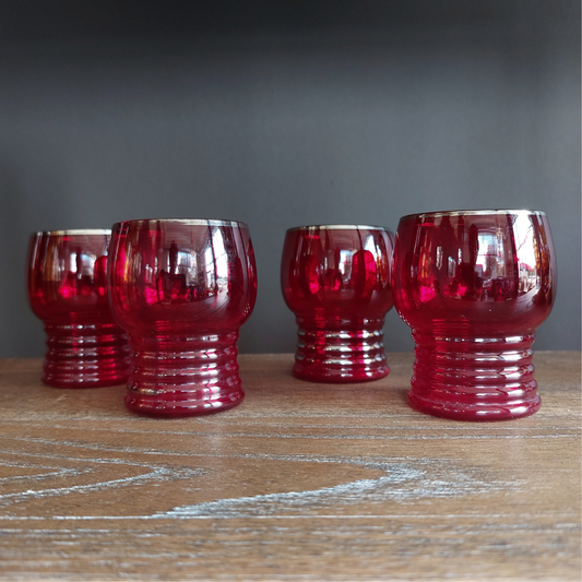 Art Nouveau Cordial Glasses