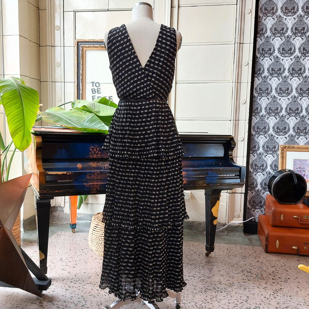 Tiered Ruffle Polka Dot