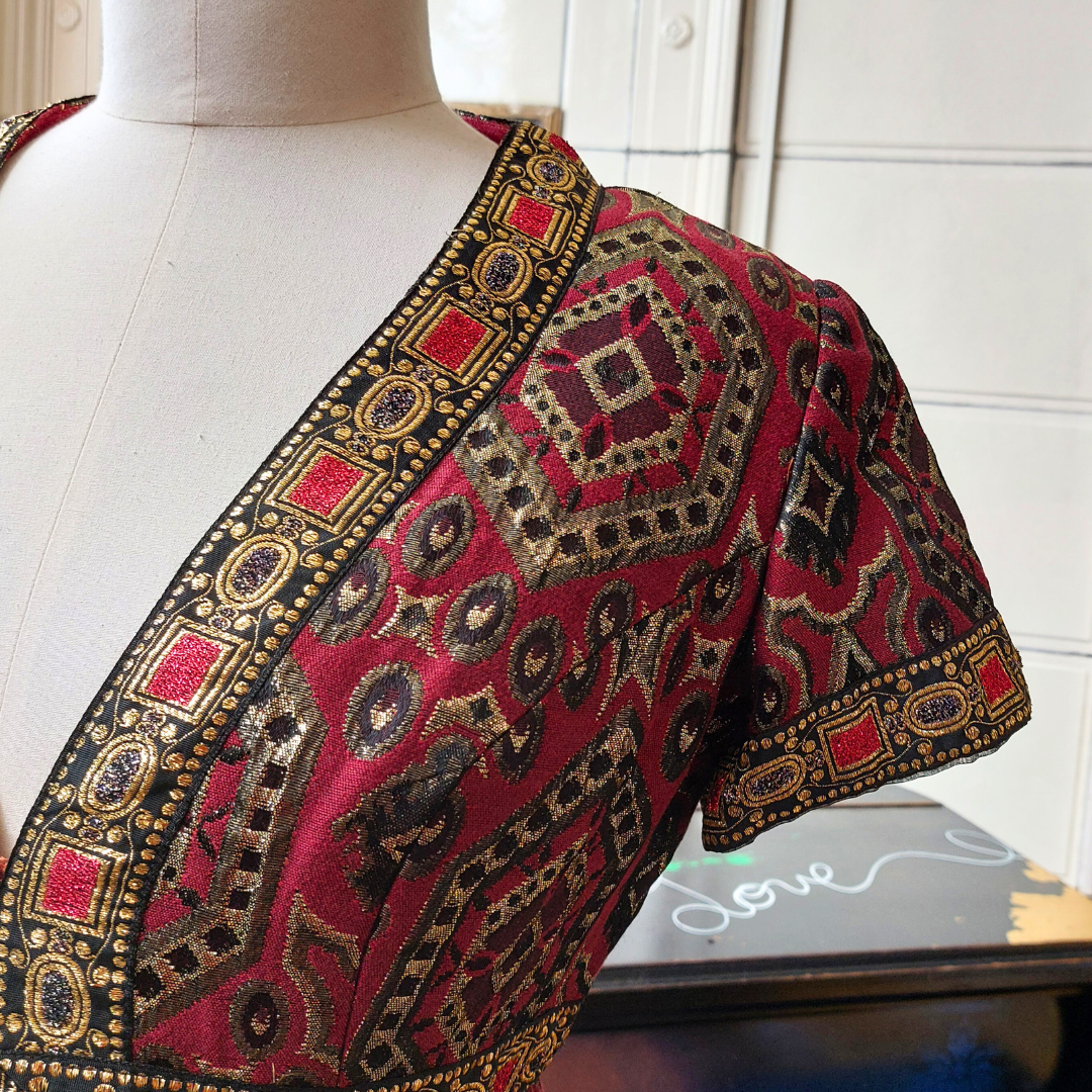 Jewel Fabric Gown