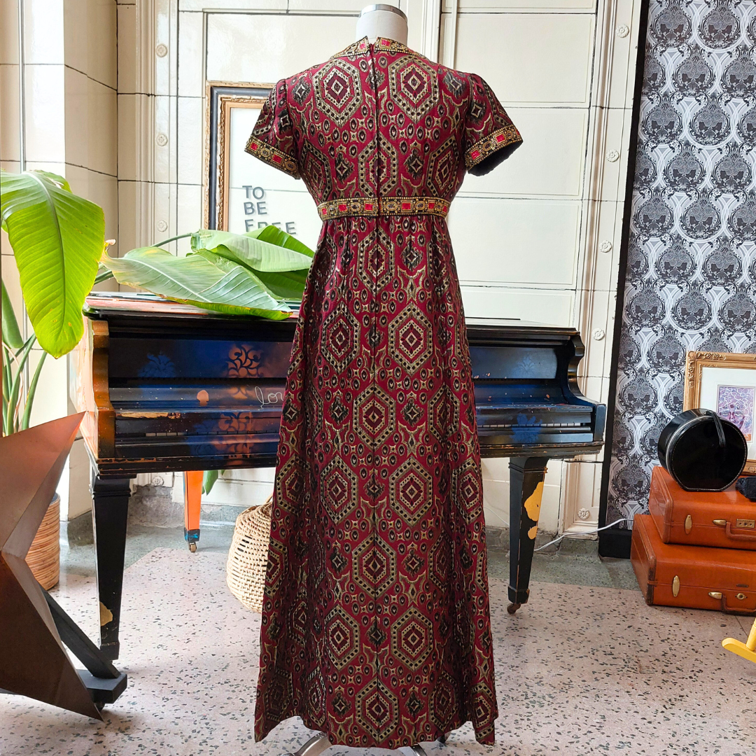 Jewel Fabric Gown